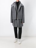layered oversized coat 