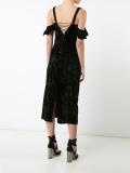 cold-shoulder midi dress