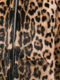 leopard print hooded coat