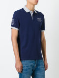 chest print polo shirt