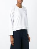 pleated hem T-shirt