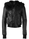 hooded bomber jacket