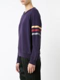striped detailing sweatshirt