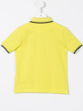 striped trim polo shirt