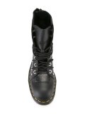 eyelet detail combat boots