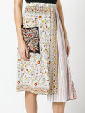 multi-print asymmetric skirt