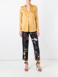 band collar shirt