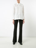 embroidered sleeve shirt
