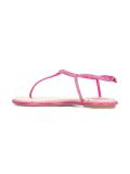crystal embellished flat sandals