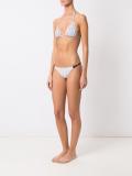 embroidered triangle bikini set
