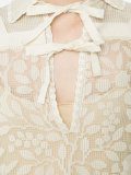 elongated back lace blouse