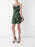 'CDC' tropical print pleated shorts