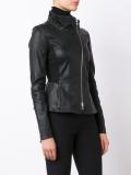 off-centre zip jacket