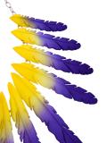 feather pendant chain necklace