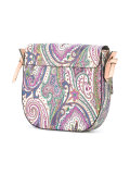 paisley print saddle bag