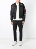 patch detail bomber jacket