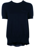 cupro insert knitted top