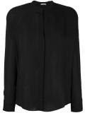 band collar shirt