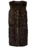 'Malvai' sleeveless fur coat