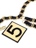 number five charm chain belt