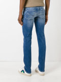 stonewashed straight jeans