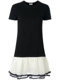 ruffled layered skirt dress