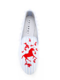 Lobster embroidered slip-on loafers