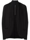 draped collar cardigan