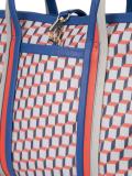 geometric print tote