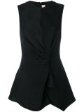 drape front blouse