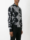 zipped bomber jacket