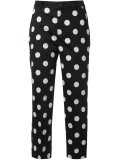 polka dot cropped trousers