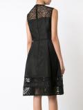 lace detailing flared dress