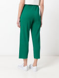ribbed detail cropped pants 