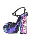star sequin-embellished sandals