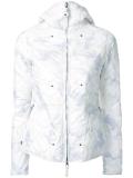 camouflage hooded puffer jacket