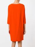 three-quarters sleeve shift dress