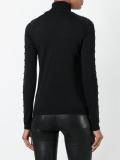 stud embellished roll neck jumper