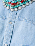 stoned collar denim shirt 