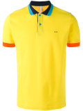 contrast polo shirt