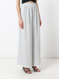 gathered waistband palazzo trousers