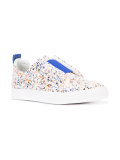 Slider paint splatter sneakers