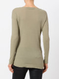 Raw edge knit jumper