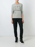 embroidered 'Rebel Without' sweatshirt