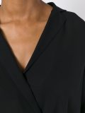 wrap front blouse