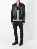 zip up biker jacket