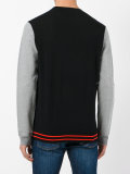 contrast knitted sweater