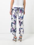 tree print cropped trousers
