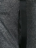 metallic peaked lapel suit