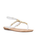embellished t-bar sandals 
